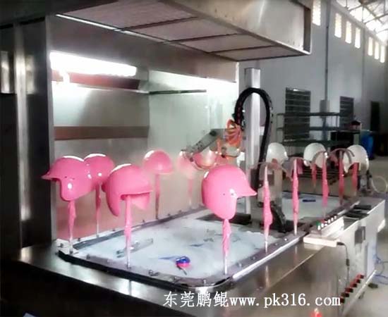 頭盔噴涂生產(chǎn)線