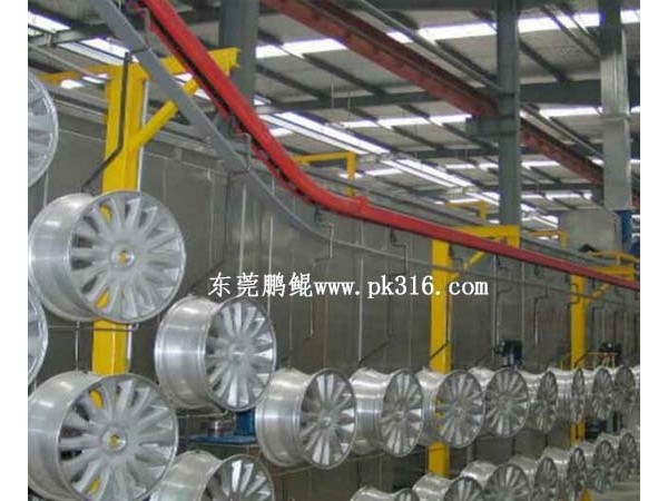 汽車鋁合金輪轂自動(dòng)噴漆線