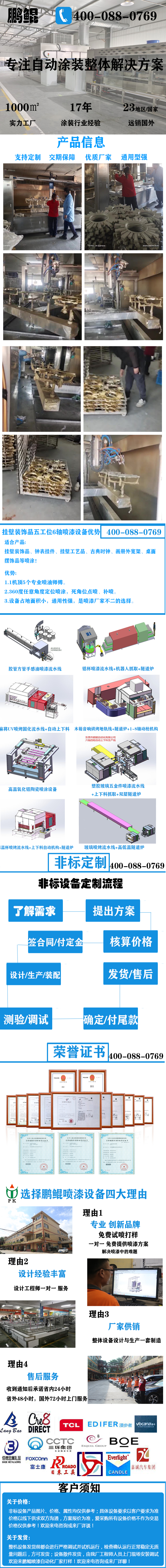 掛壁裝飾品五工位6軸噴漆設(shè)備