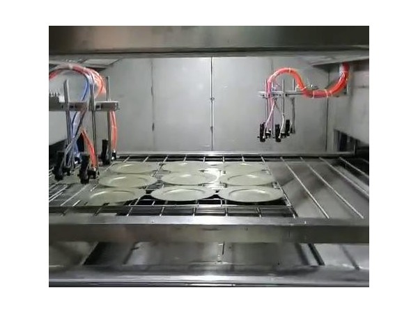 塑料果盤餐盤在線往復(fù)噴涂生產(chǎn)線