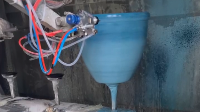 花盆溫噴溫工藝噴涂設備
