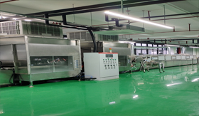 LED燈帶膠管自動上下料噴烤一體流水線
