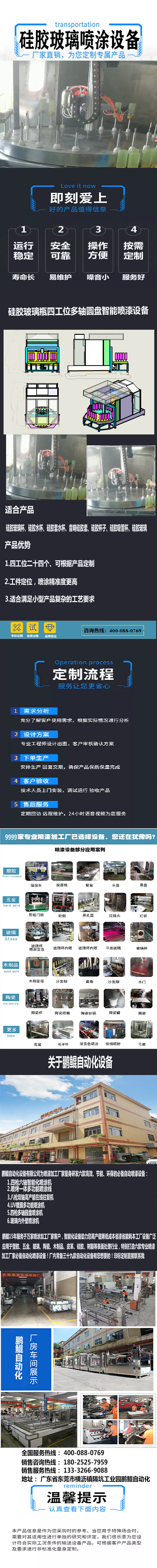 硅膠玻璃瓶四工位多軸圓盤智能噴漆設(shè)備