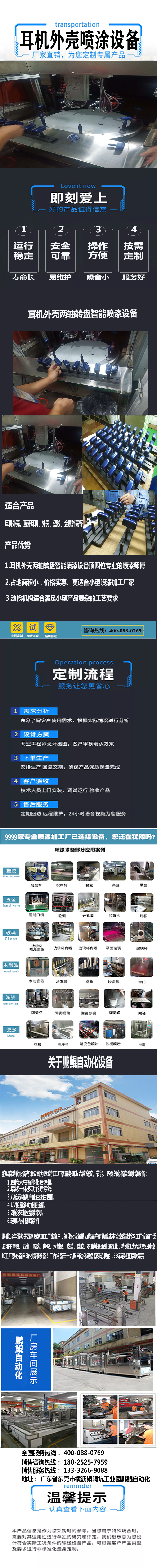 耳機外殼兩軸轉盤智能噴漆設備